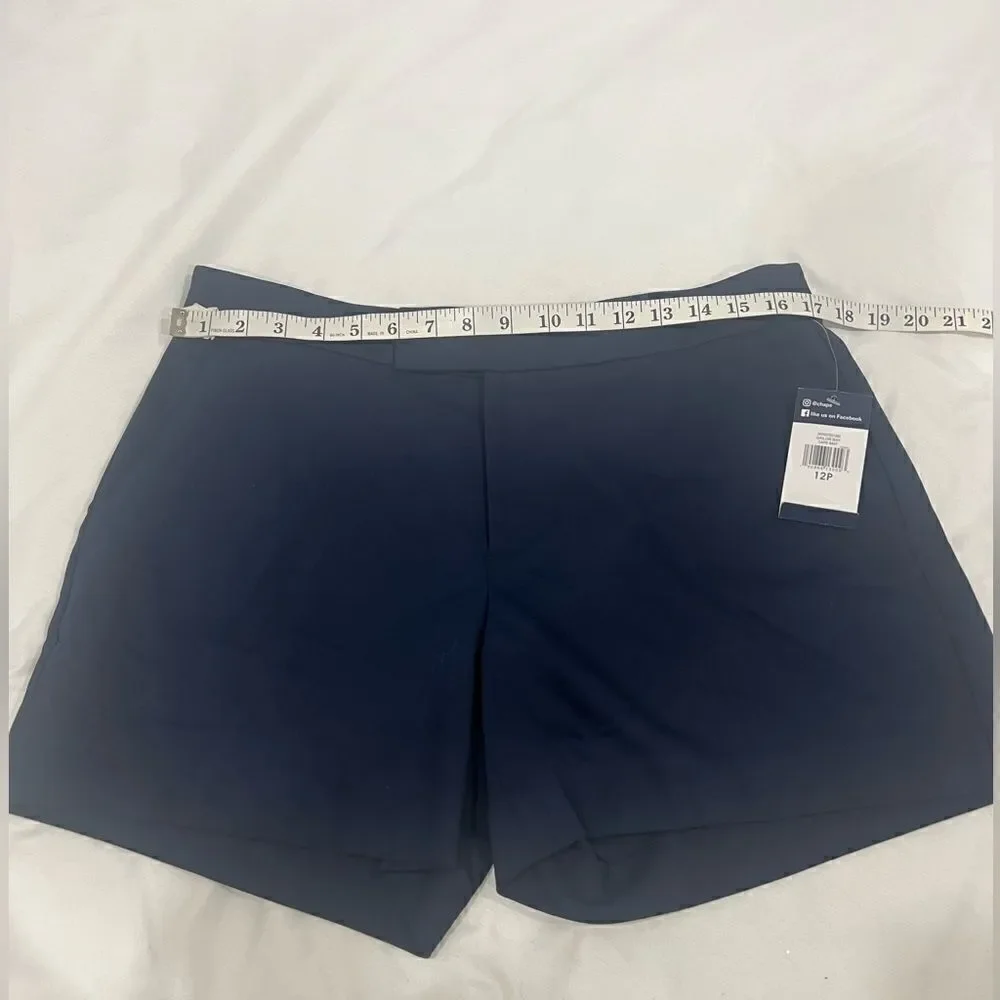 NWT Chaps navy blue shorts size 12P